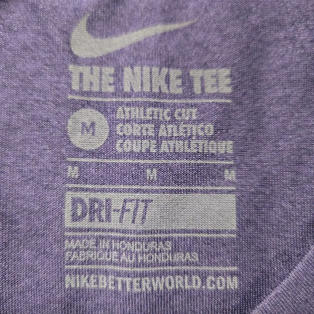Mens Nike DriFit LSU Tigers Short Sleeve T Shirt Purple Medium Mike The Tiger